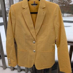 Tommy Hilfiger Yellow Blazer with Silver Accent